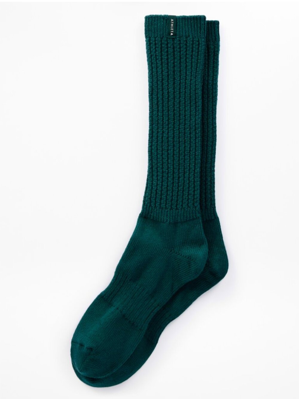 Athleta Cable Cloud Scrunch Socks- S/M - Evergreen